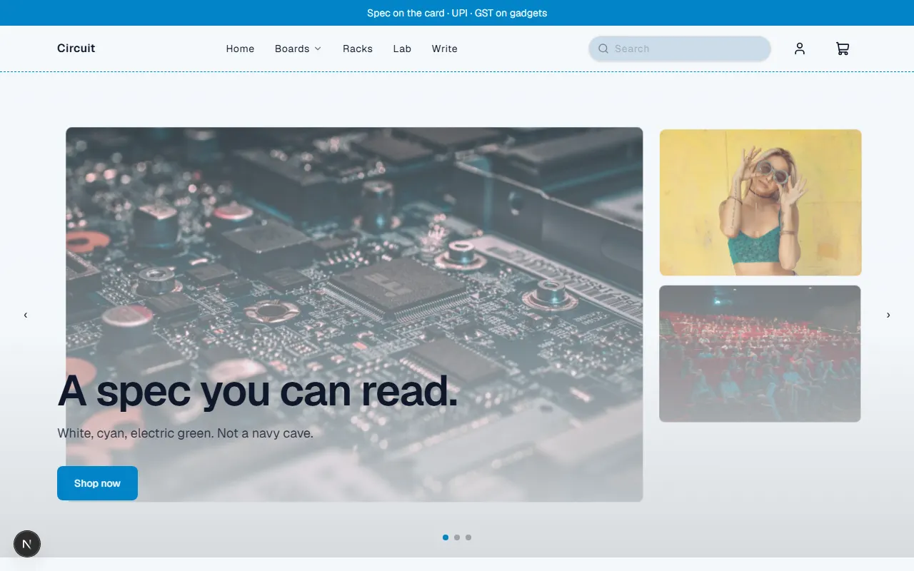 Circuit storefront preview