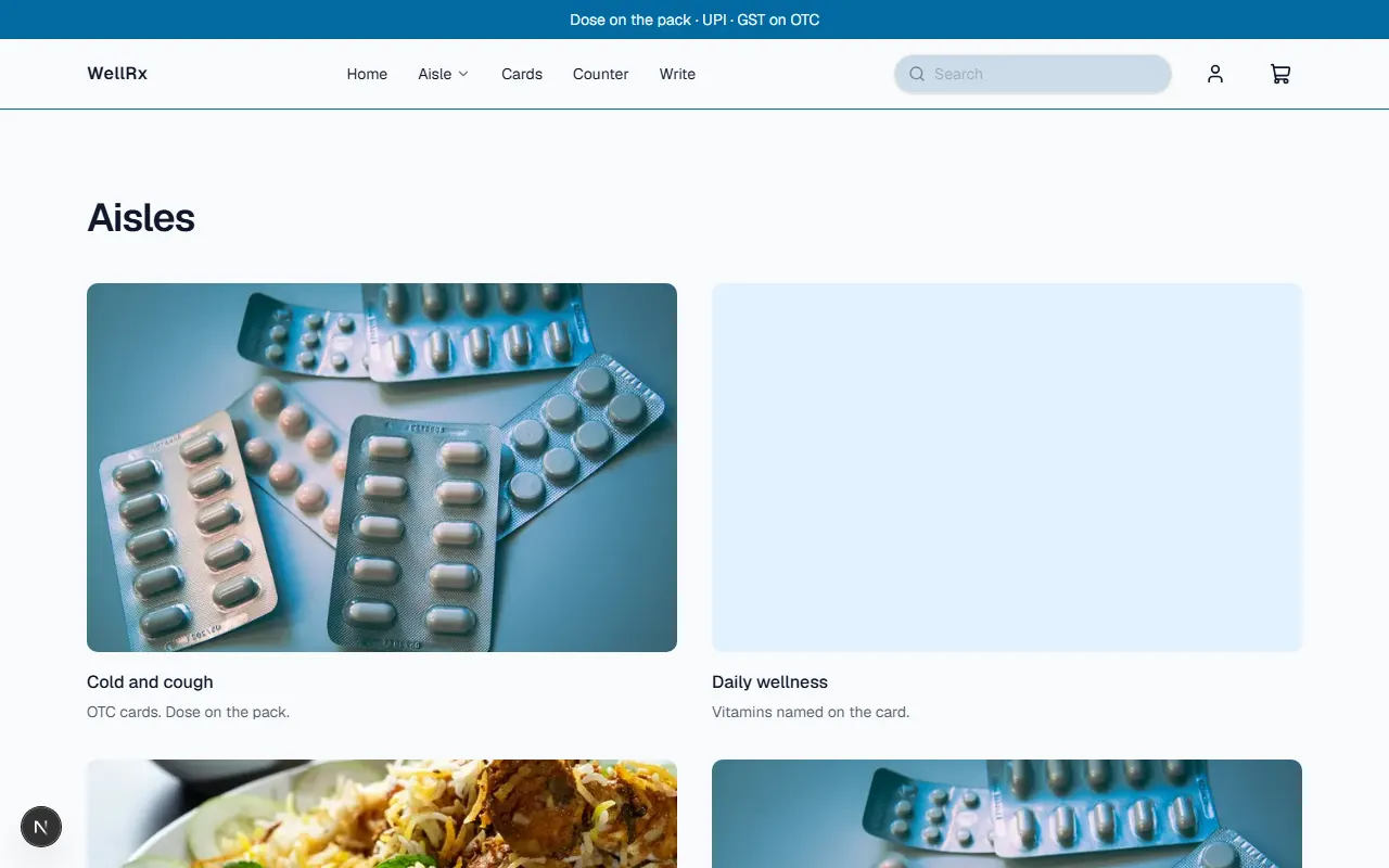 WellRx storefront preview