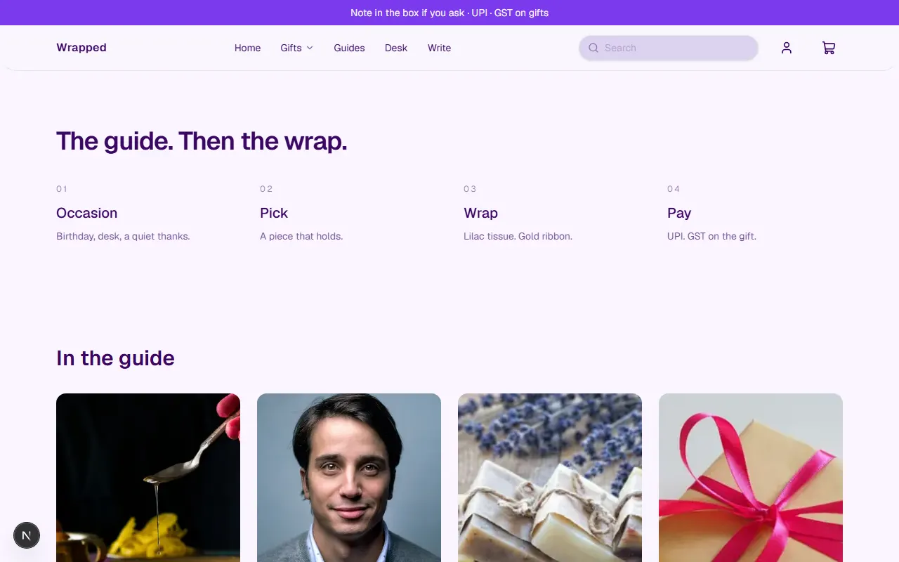 Wrapped storefront preview